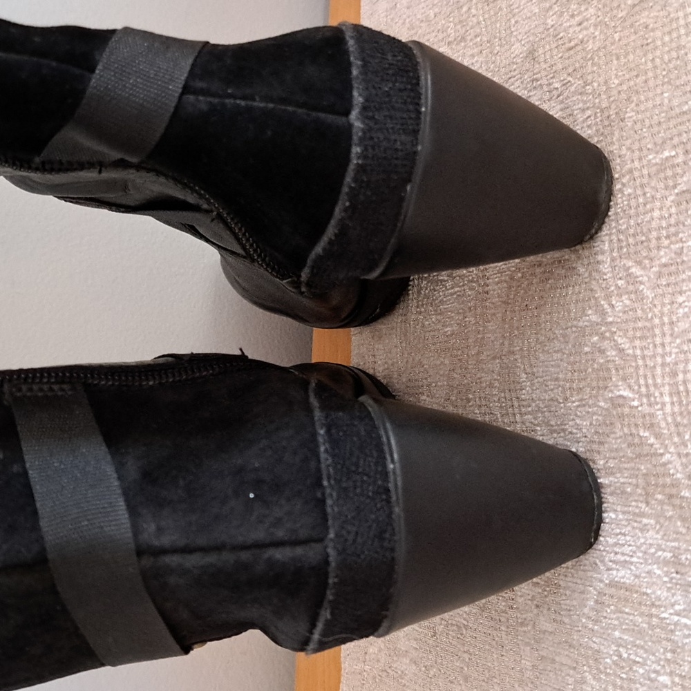 Merrell Evera Fade Heeled Black Leather Zip Boots Women's Size 6.5 - Picture 5 of 10
